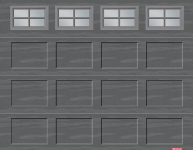 Charcoal Short Recessed Panel