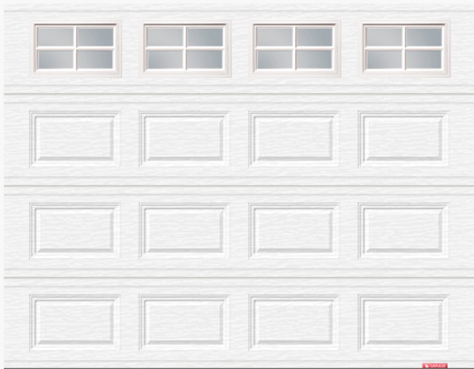 White Short Raised Panel